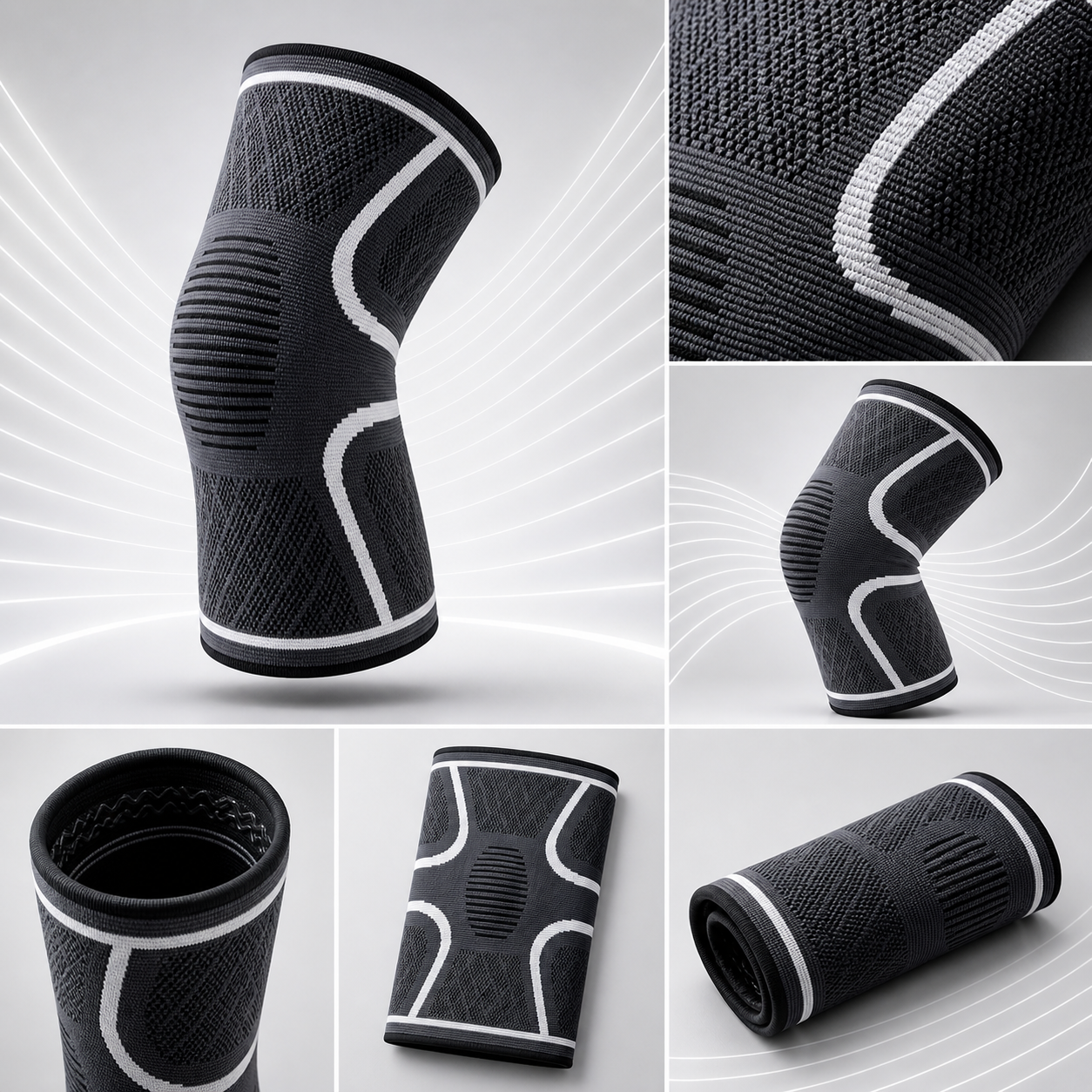 Knee Compression Sleeve Bracess