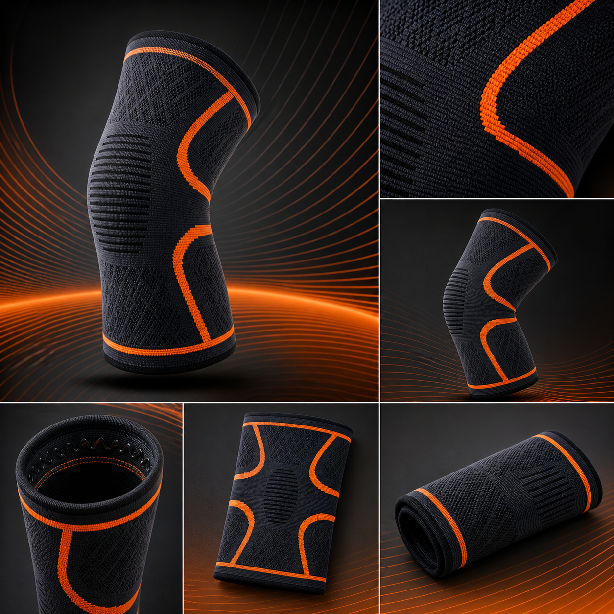 Knee Compression Sleeve Bracess