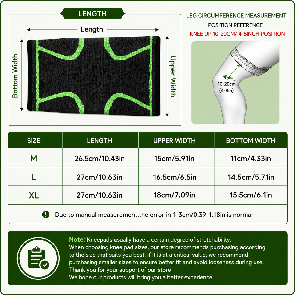 Knee Compression Sleeve Bracess