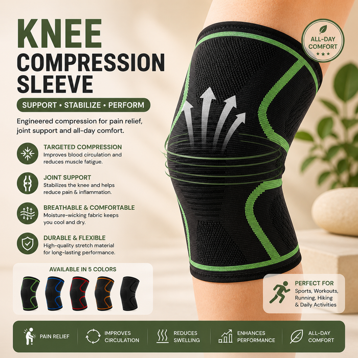 Knee Compression Sleeve Bracess