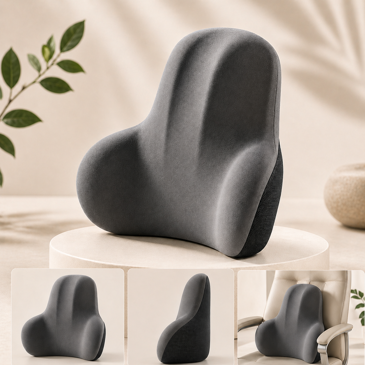 PearlVie Ergonomic Lumbar Support Cushion