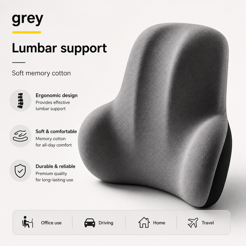 PearlVie Ergonomic Lumbar Support Cushion