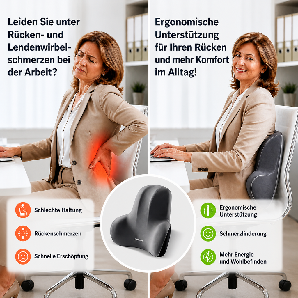 PearlVie Ergonomic Lumbar Support Cushion